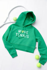 More Tennis Cropped Hoodie