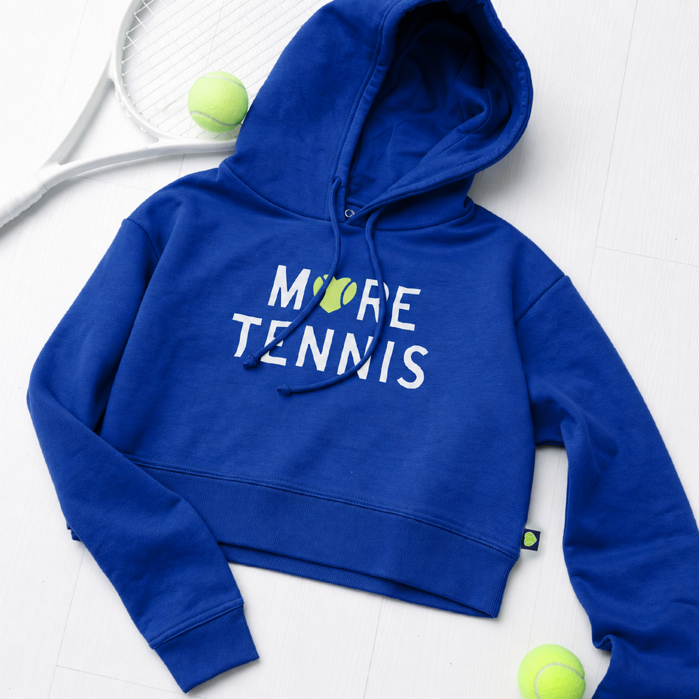 More Tennis Cropped Hoodie