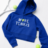 More Tennis Cropped Hoodie