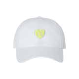 Classic Baseball Hat Chenille Heart