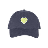 Classic Baseball Hat Chenille Heart