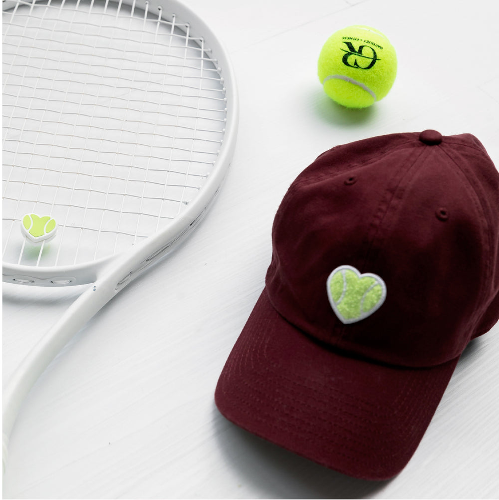 Classic Baseball Hat Chenille Heart