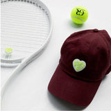 Classic Baseball Hat Chenille Heart