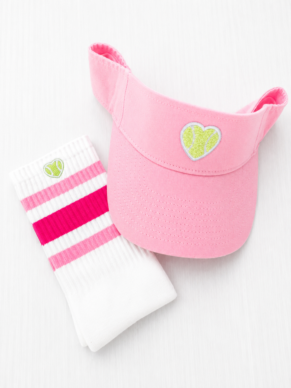 Classic Pink Twill Visor