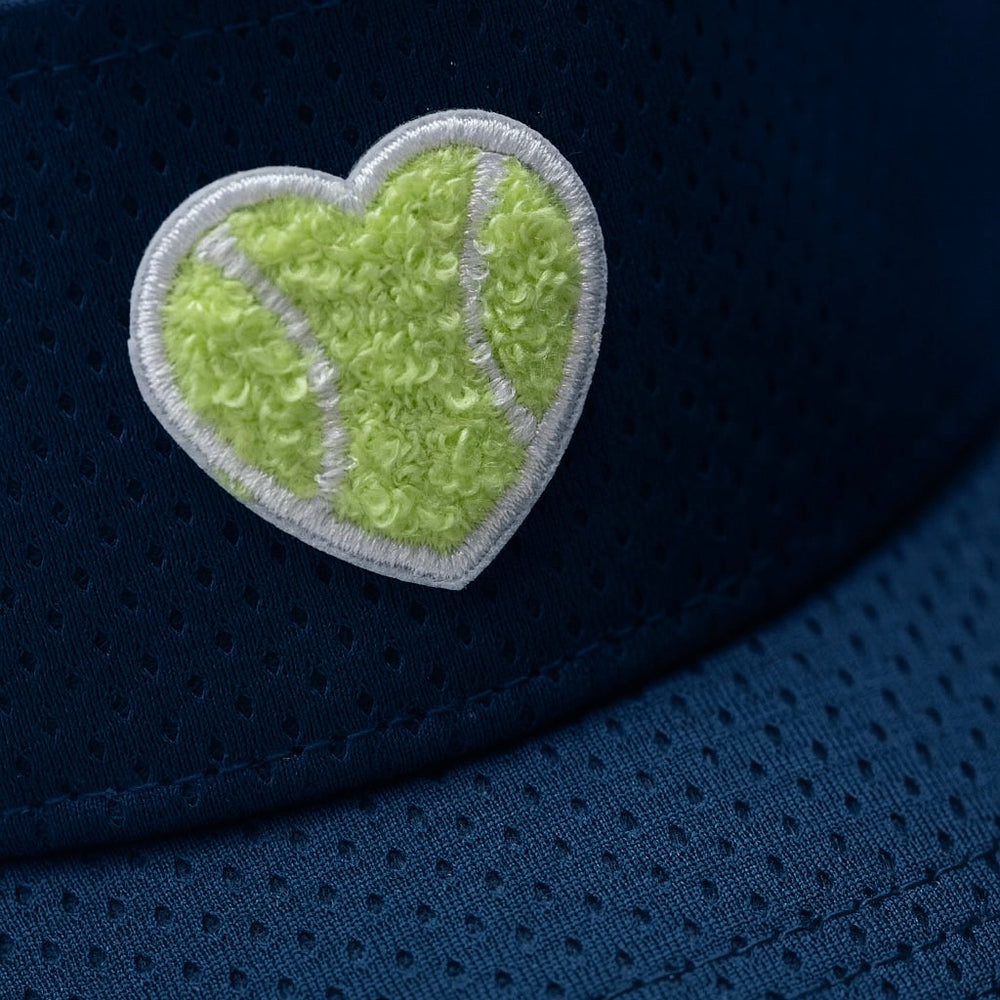 Mesh Visor Chenille Heart
