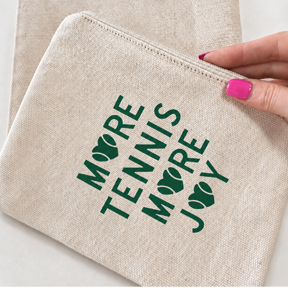 More Tennis More Joy Pouch