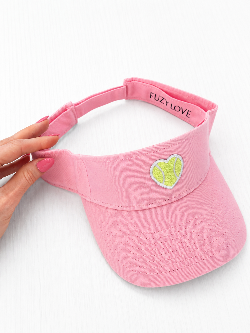 Classic Pink Twill Visor