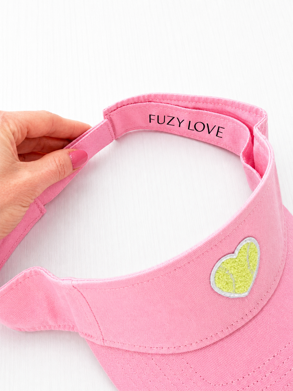 Classic Pink Twill Visor
