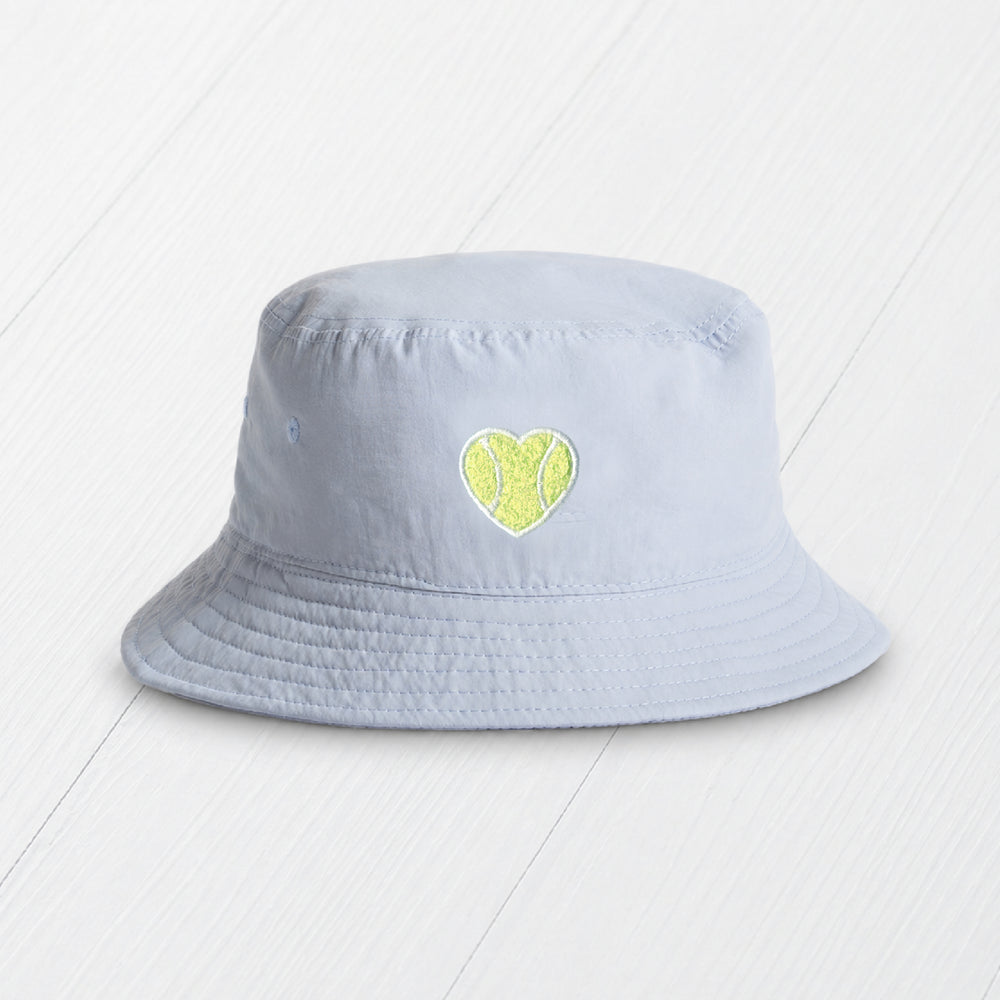 Bucket Hat Chenille Heart Patch