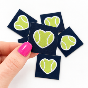 Square Heart Woven Patch