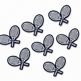 Crossed Rackets Woven Patch