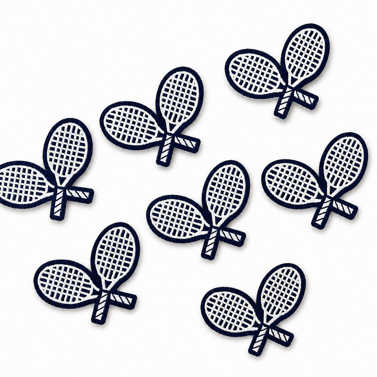 Crossed Rackets Woven Patch