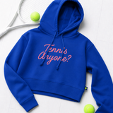 Tennis Anyone? Cropped Hoodie