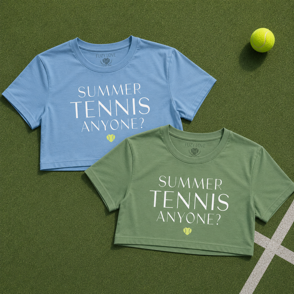 Summer Tennis Anyone? Crop Tee