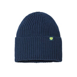 Chunky Cuffed Beanie Heart Patch