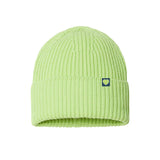 Chunky Cuffed Beanie Heart Patch