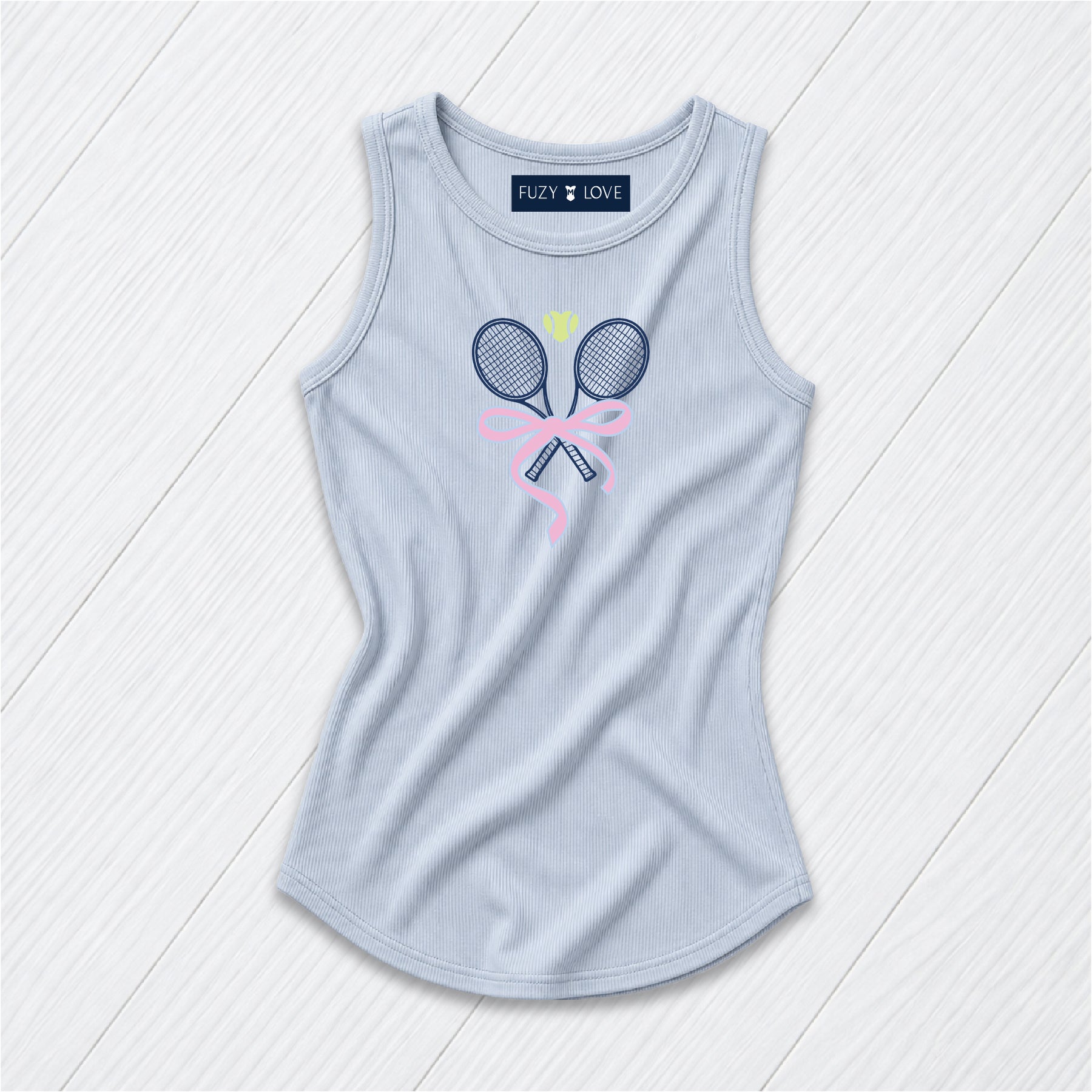 Navy Tennis Rackets with Bow Tank