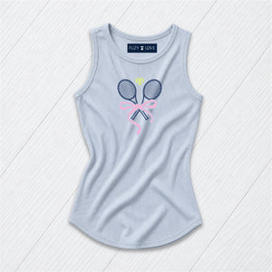 Navy Tennis Rackets with Bow Tank