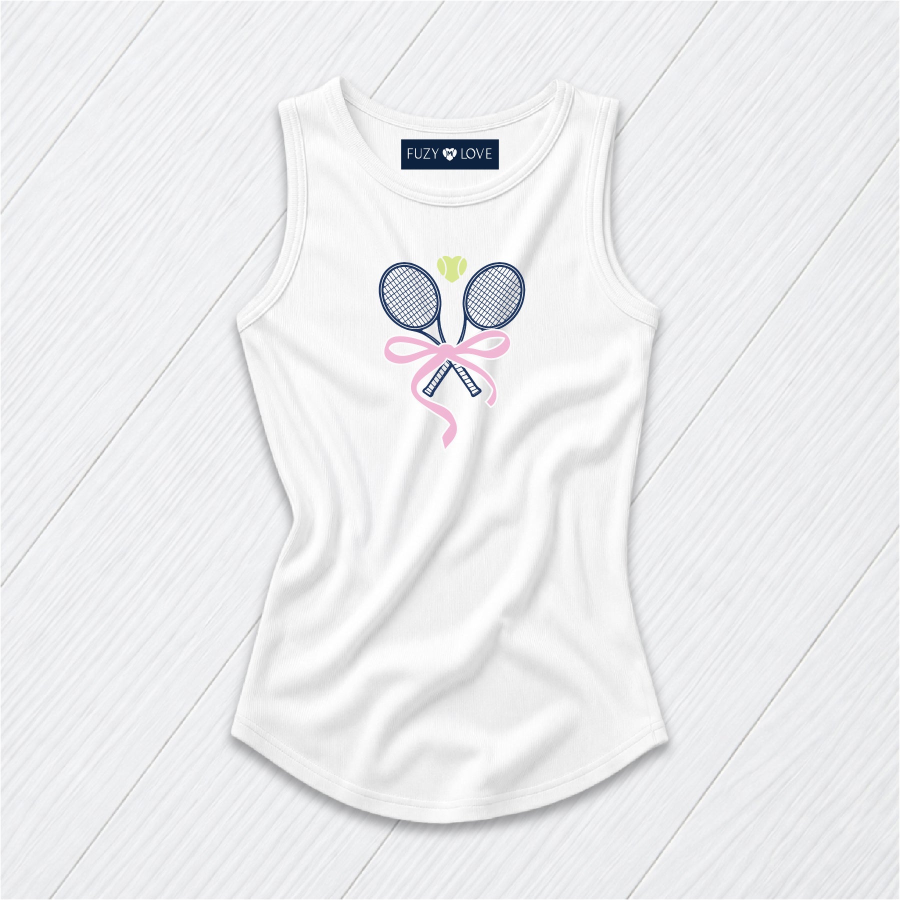 Navy Tennis Rackets with Bow Tank