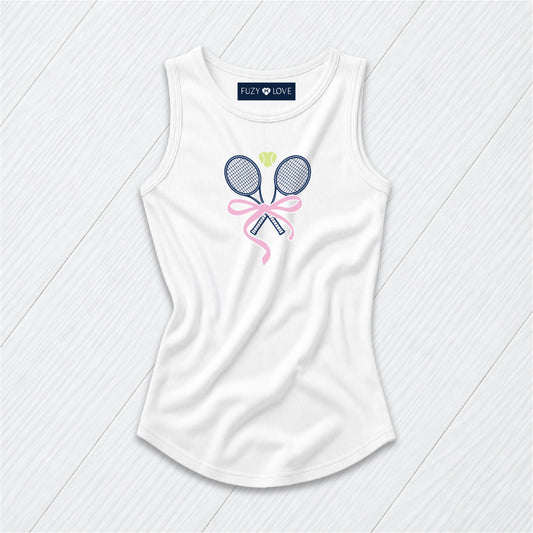 Navy Tennis Rackets with Bow Tank