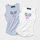 Navy Tennis Rackets with Bow Tank