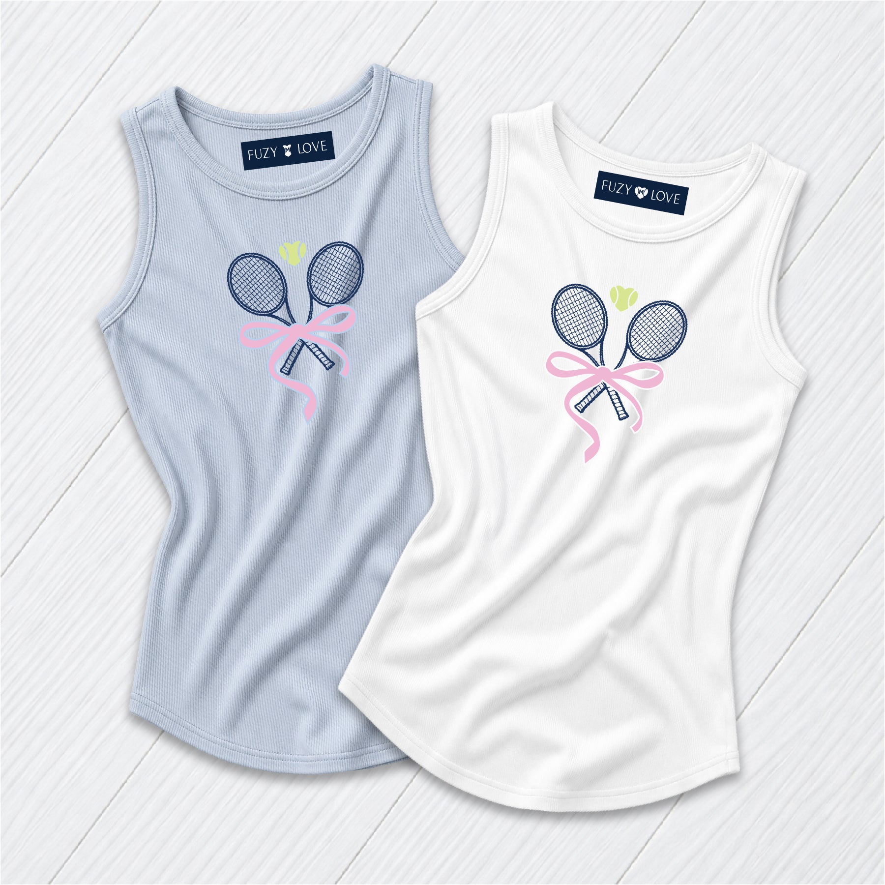 Navy Tennis Rackets with Bow Tank