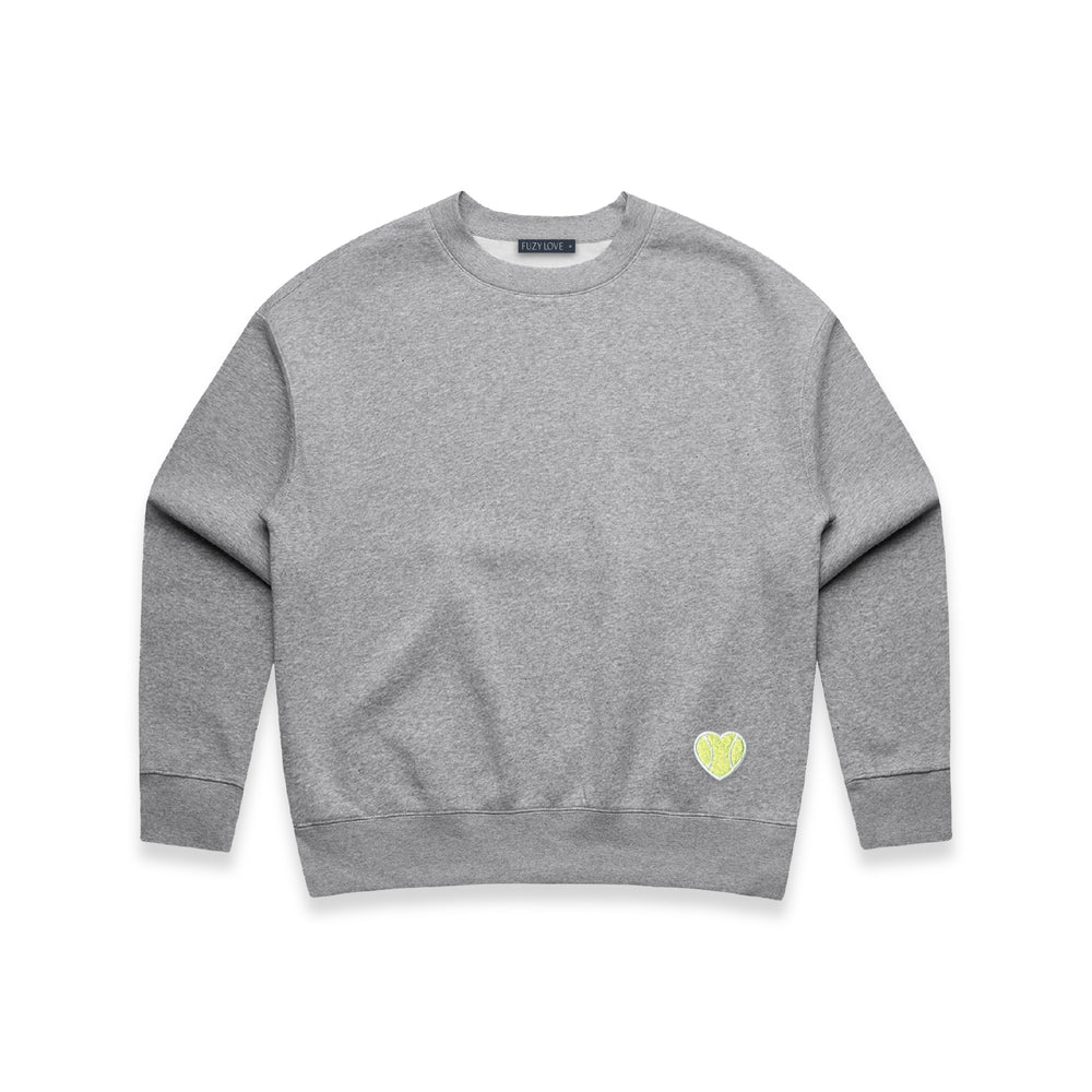 Lux Love Crew Hip Chenille Heart