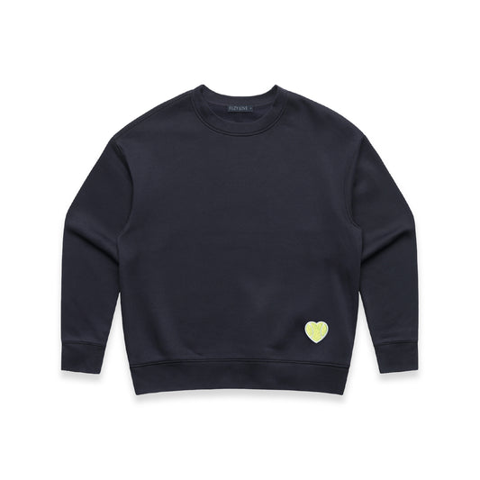 Lux Love Crew Hip Chenille Heart