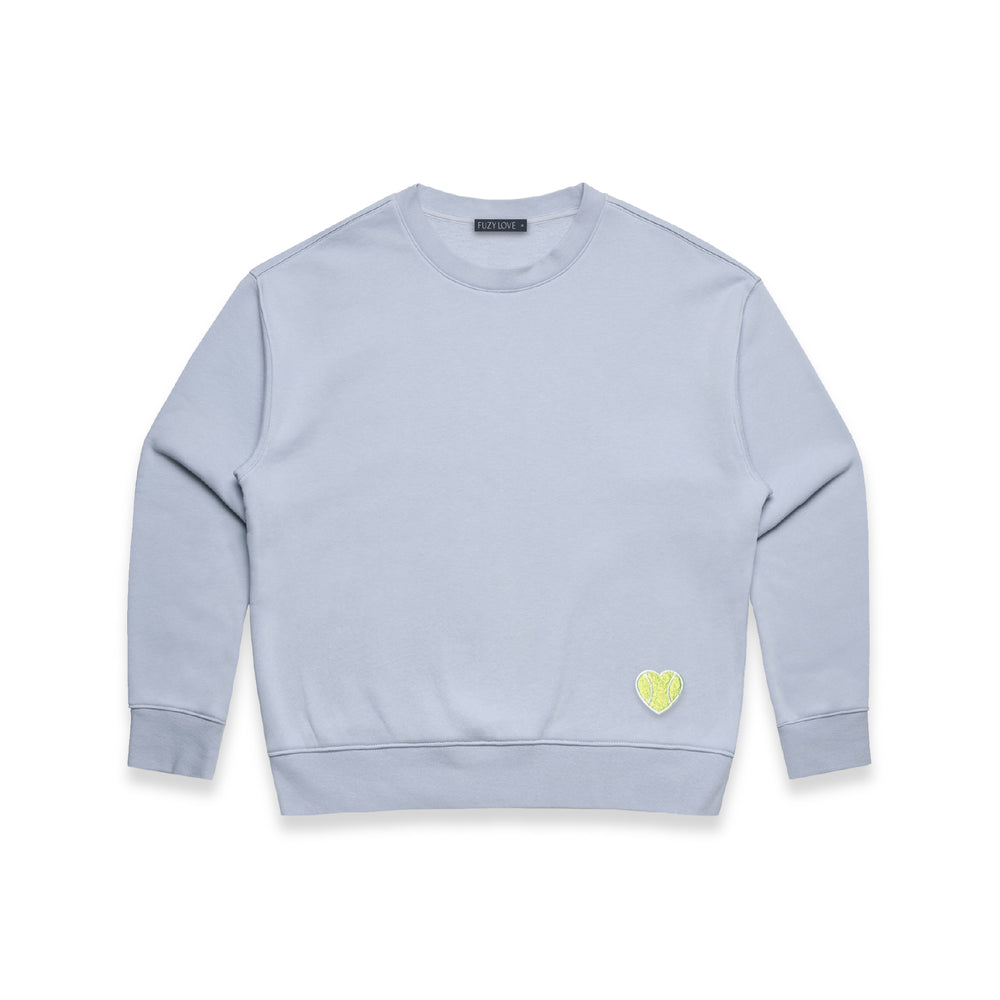 Lux Love Crew Hip Chenille Heart