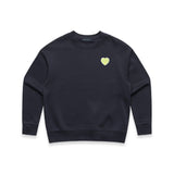 Lux Love Crew Chenille Heart