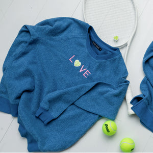 Fuzy Crew Love Embroidery