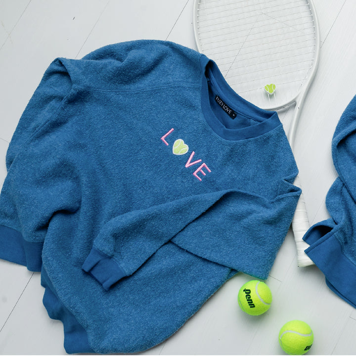 Fuzy Crew Love Embroidery