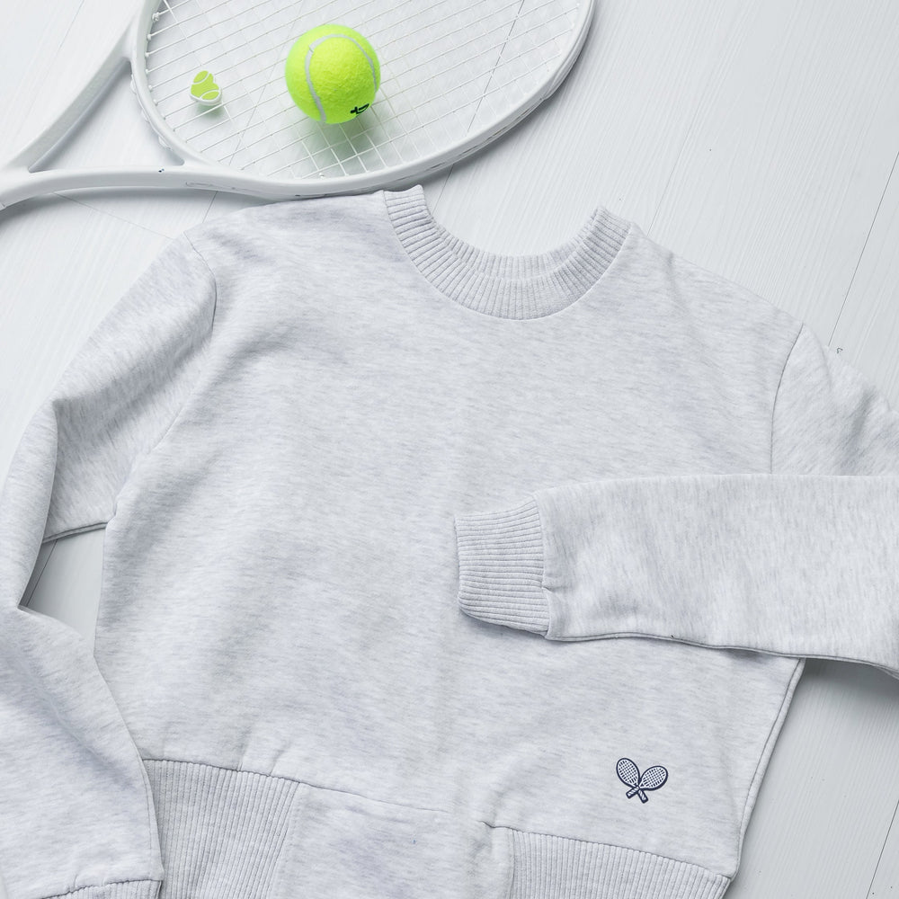 Fitted Crewneck Woven Tennis Rackets