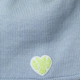 Glossy Raccoon  Pom Hat Heart Patch