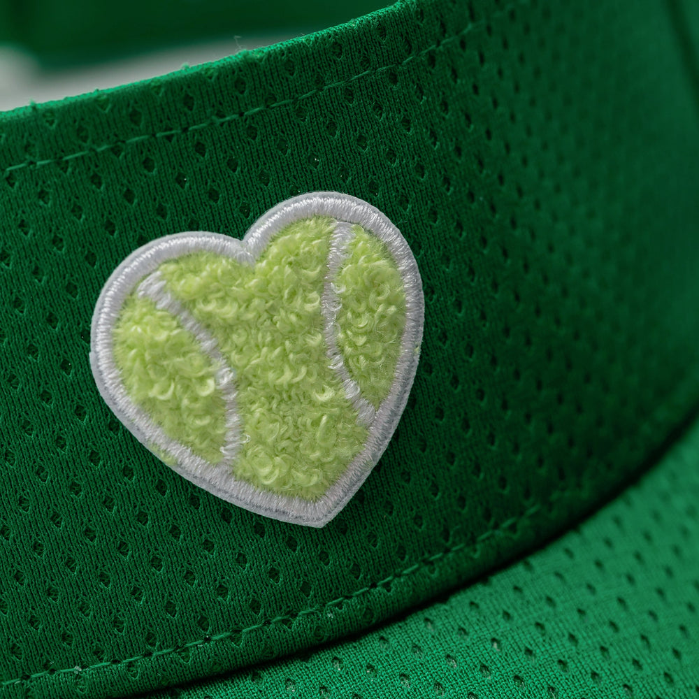 Mesh Visor Chenille Heart