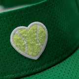 Mesh Visor Chenille Heart