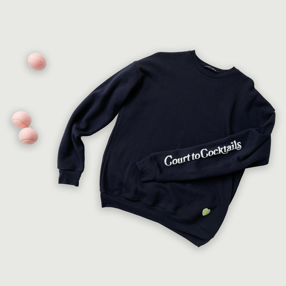 Court to Cocktails Heart Sweatshirt