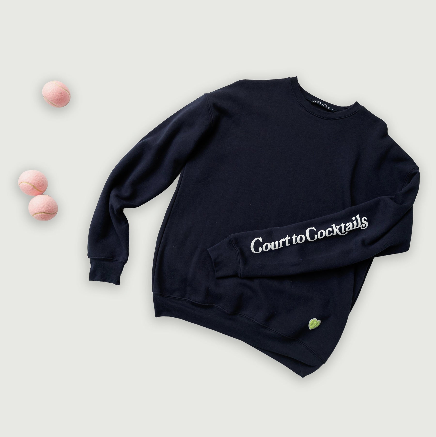 Court to Cocktails Heart Sweatshirt