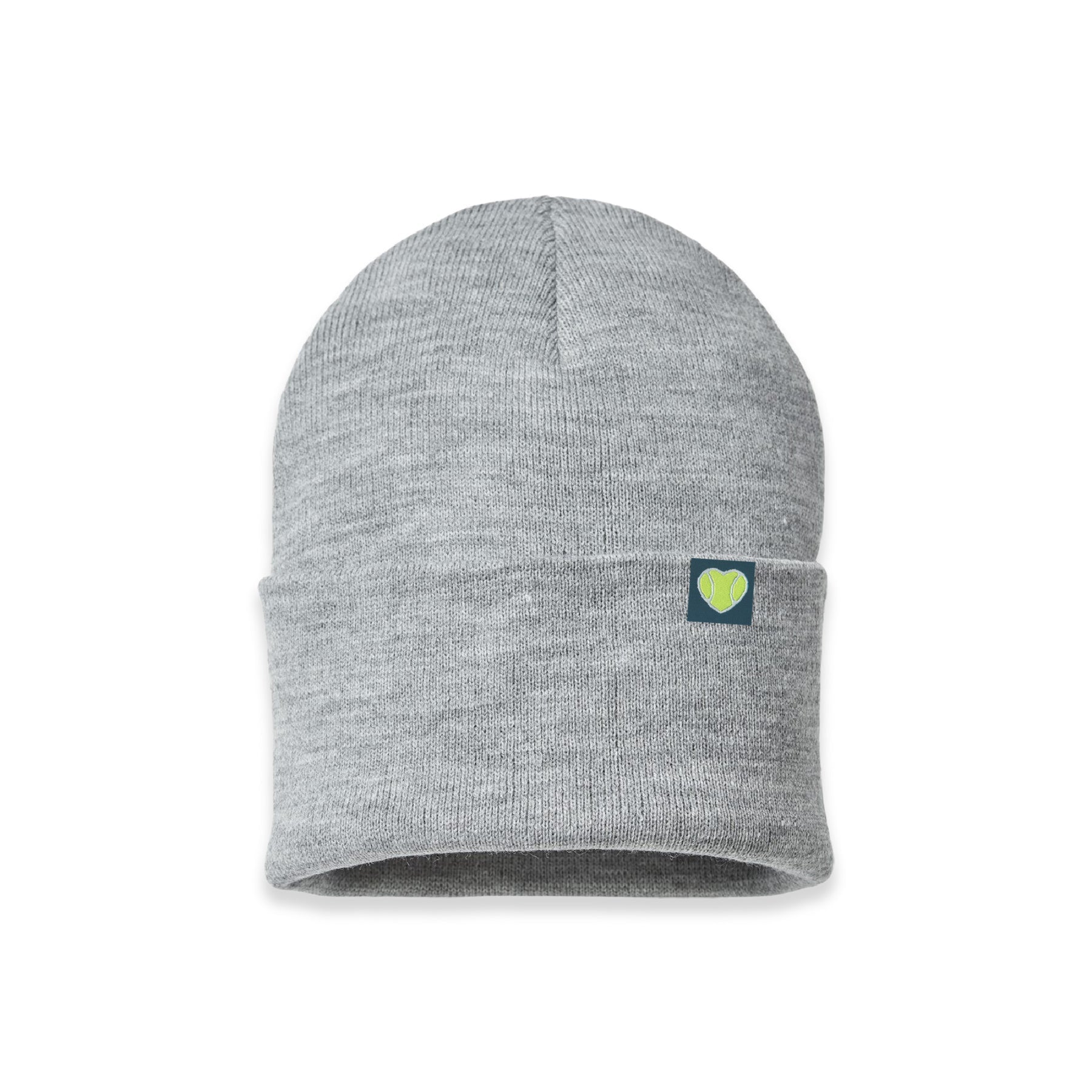 Unisex Beanie Tiny Woven Heart Patch