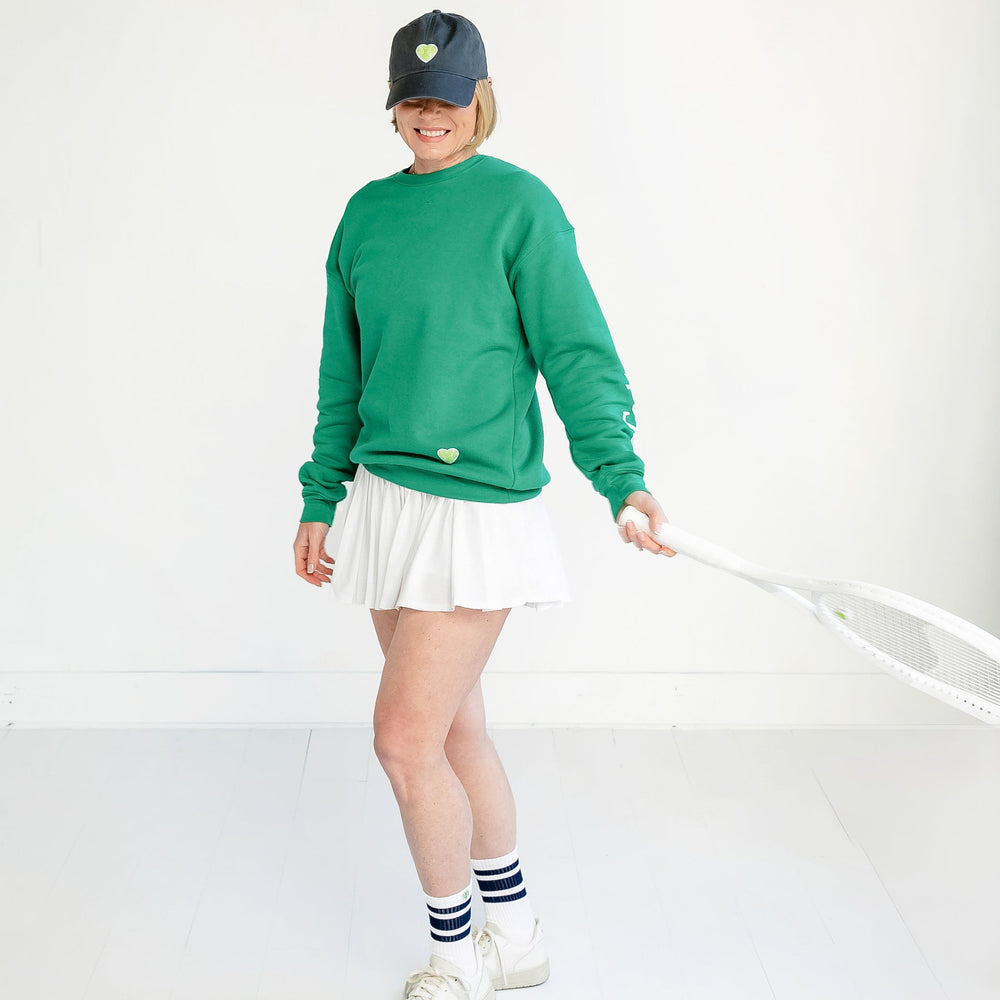 Court to Cocktails Heart Sweatshirt