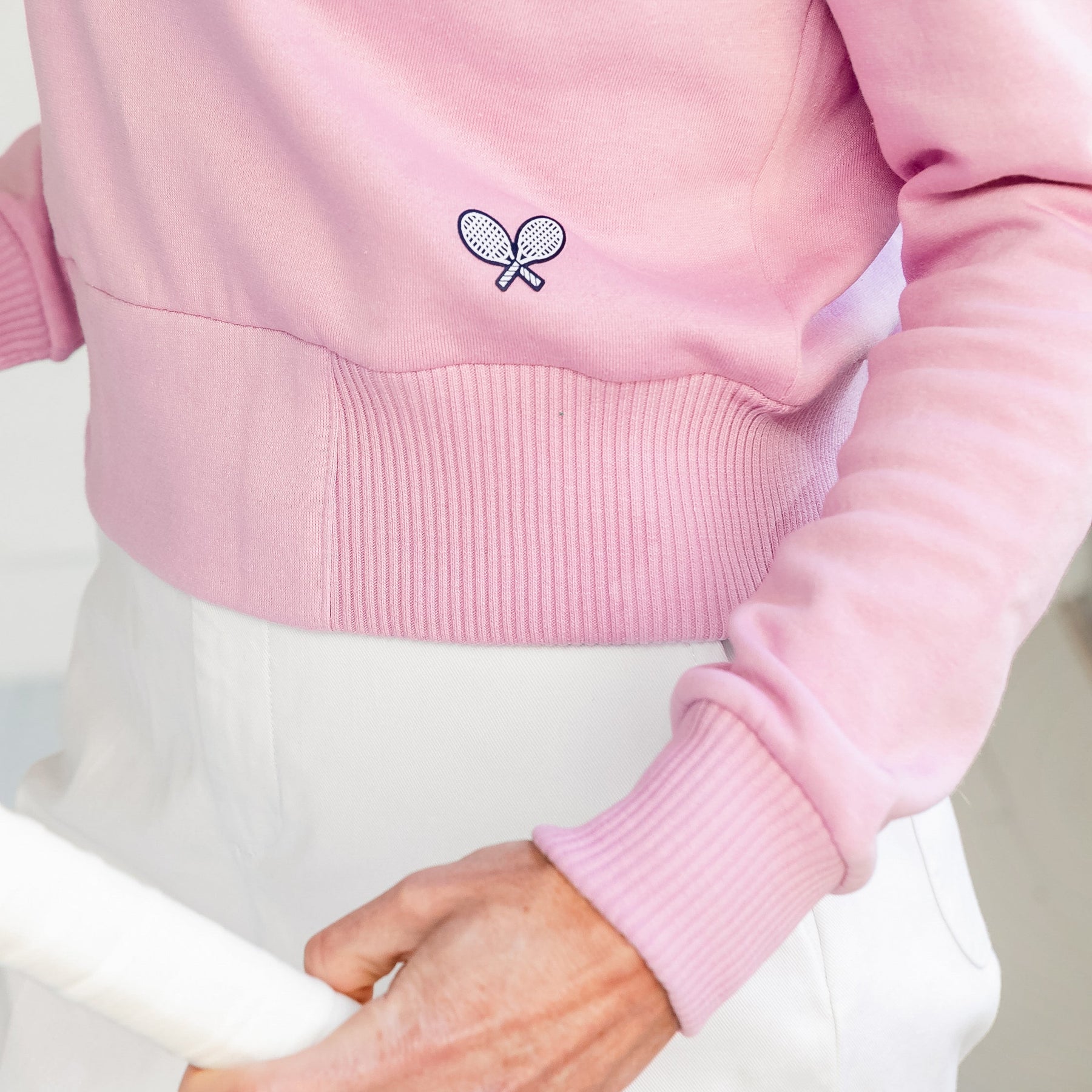 Fitted Crewneck Woven Tennis Rackets
