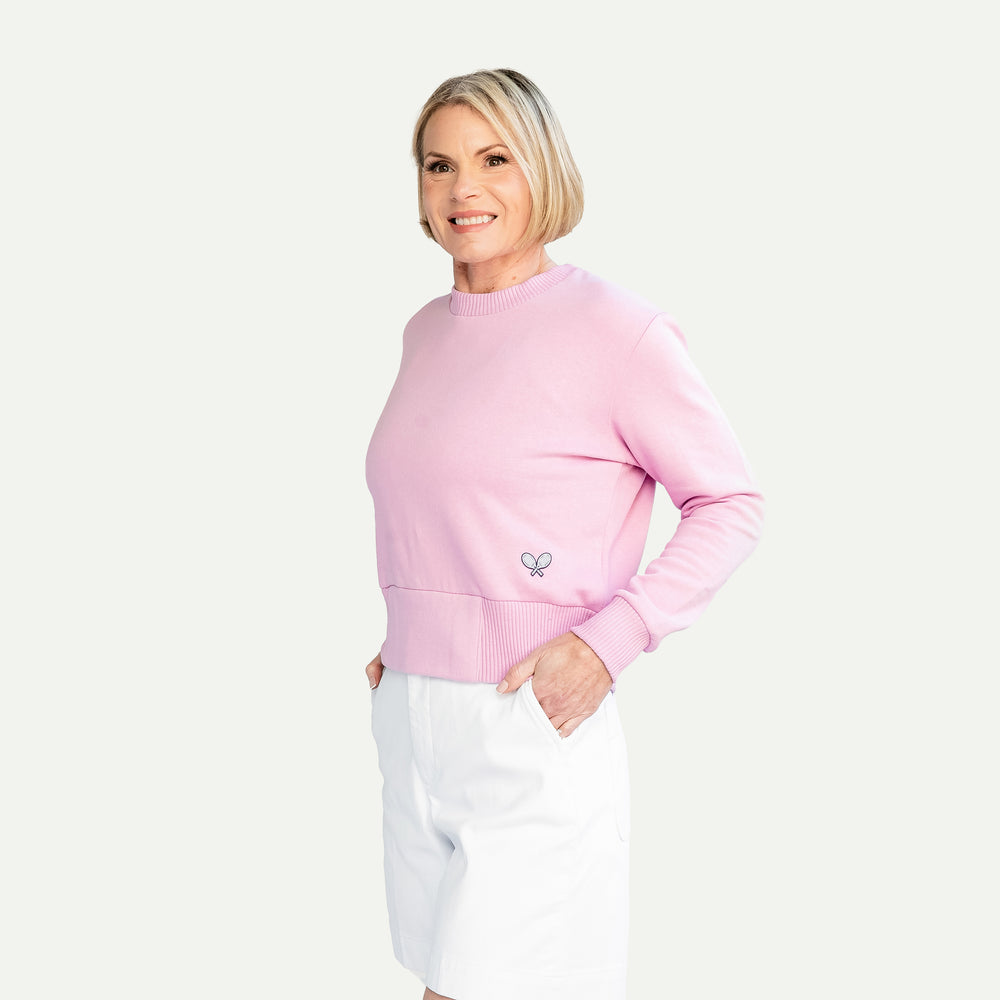 Fitted Crewneck Woven Tennis Rackets