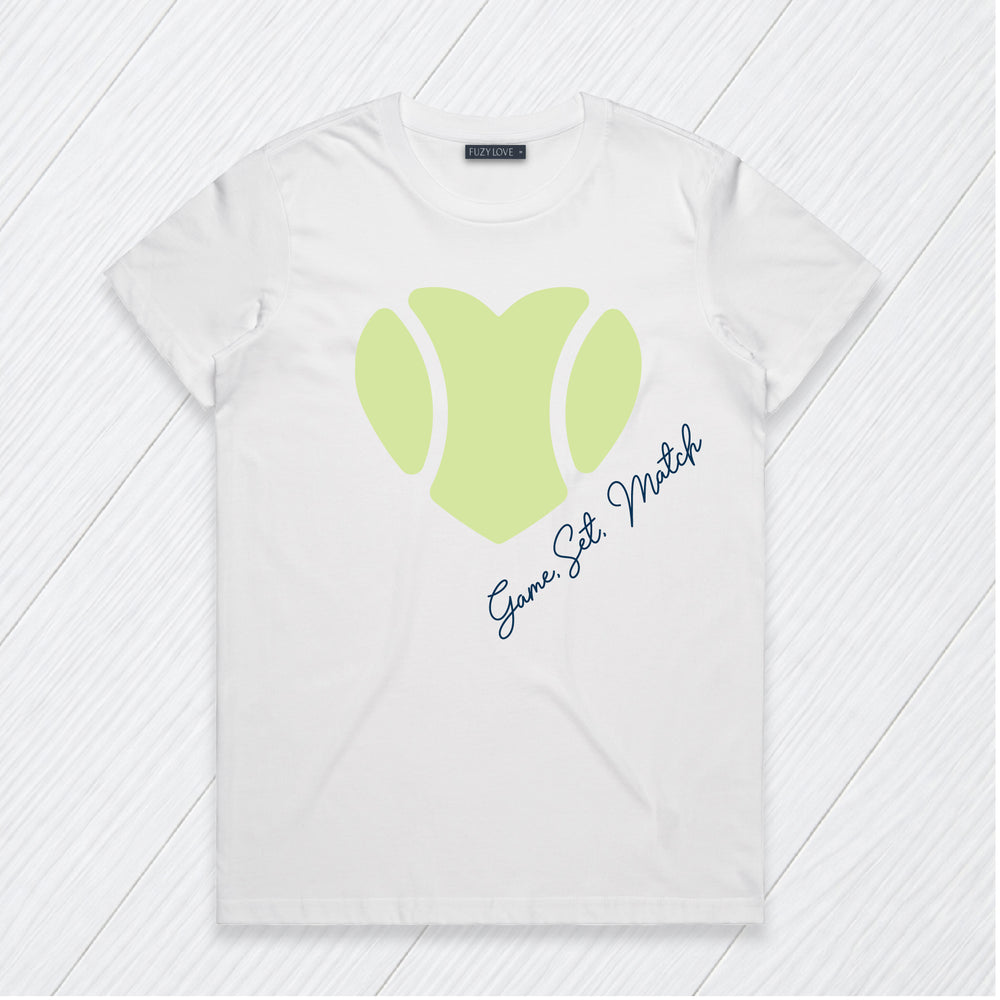 Game Set Match Heart Tee