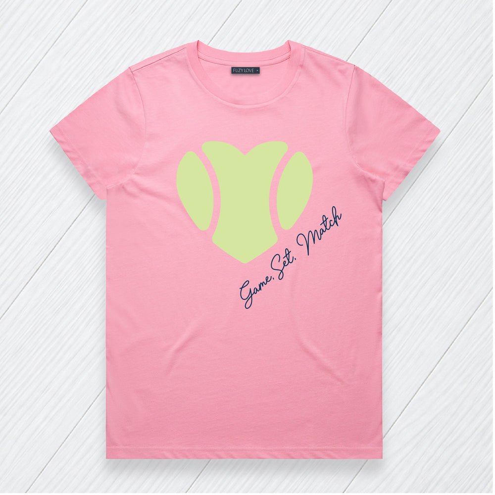 Game Set Match Heart Tee