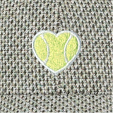 Green Tweed Cap Chenille Heart