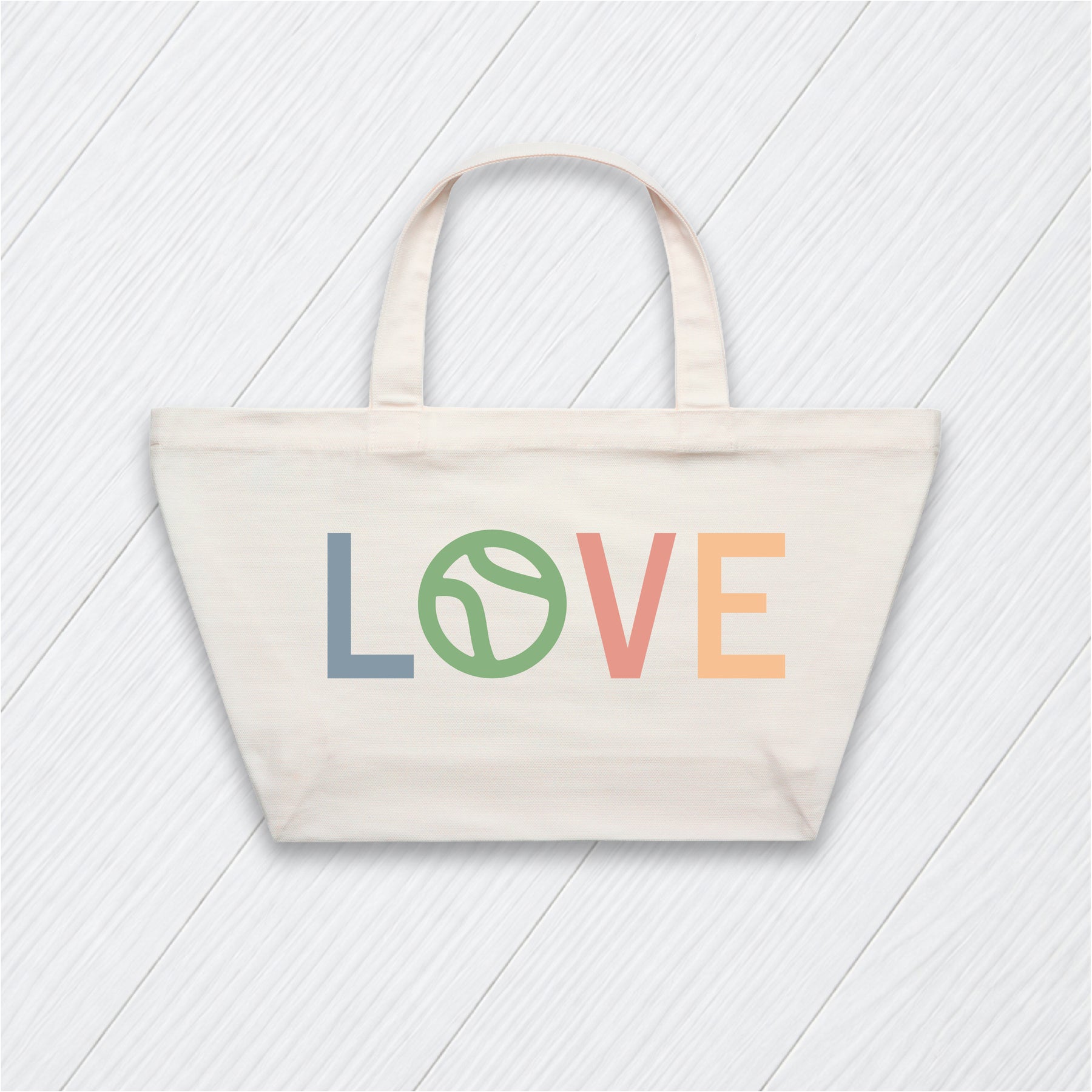 Oversized Tote Love Multi Color