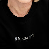 Match Day Rhinestone Crop Sweatshirt
