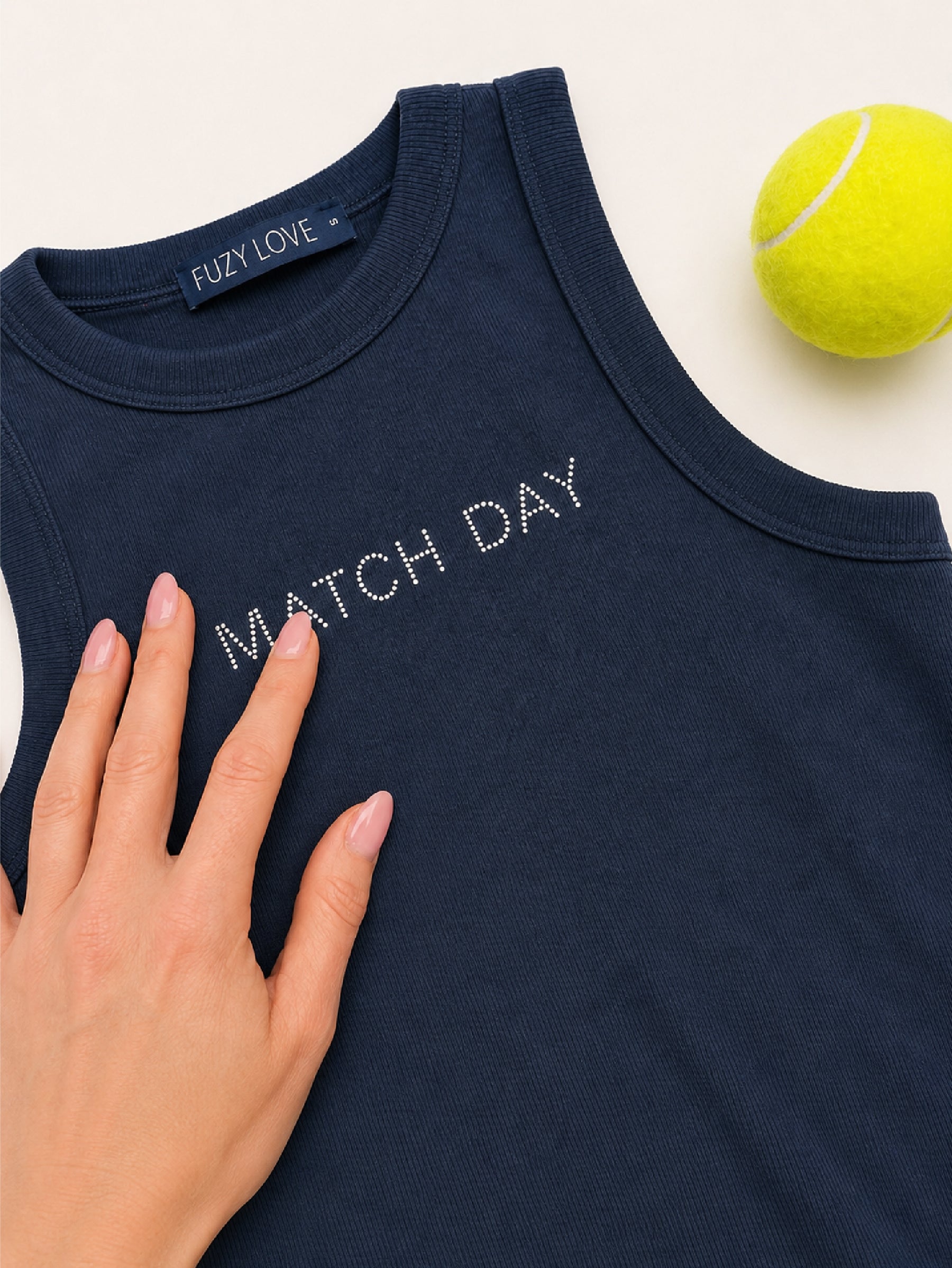 Match Day Rhinestone Tank
