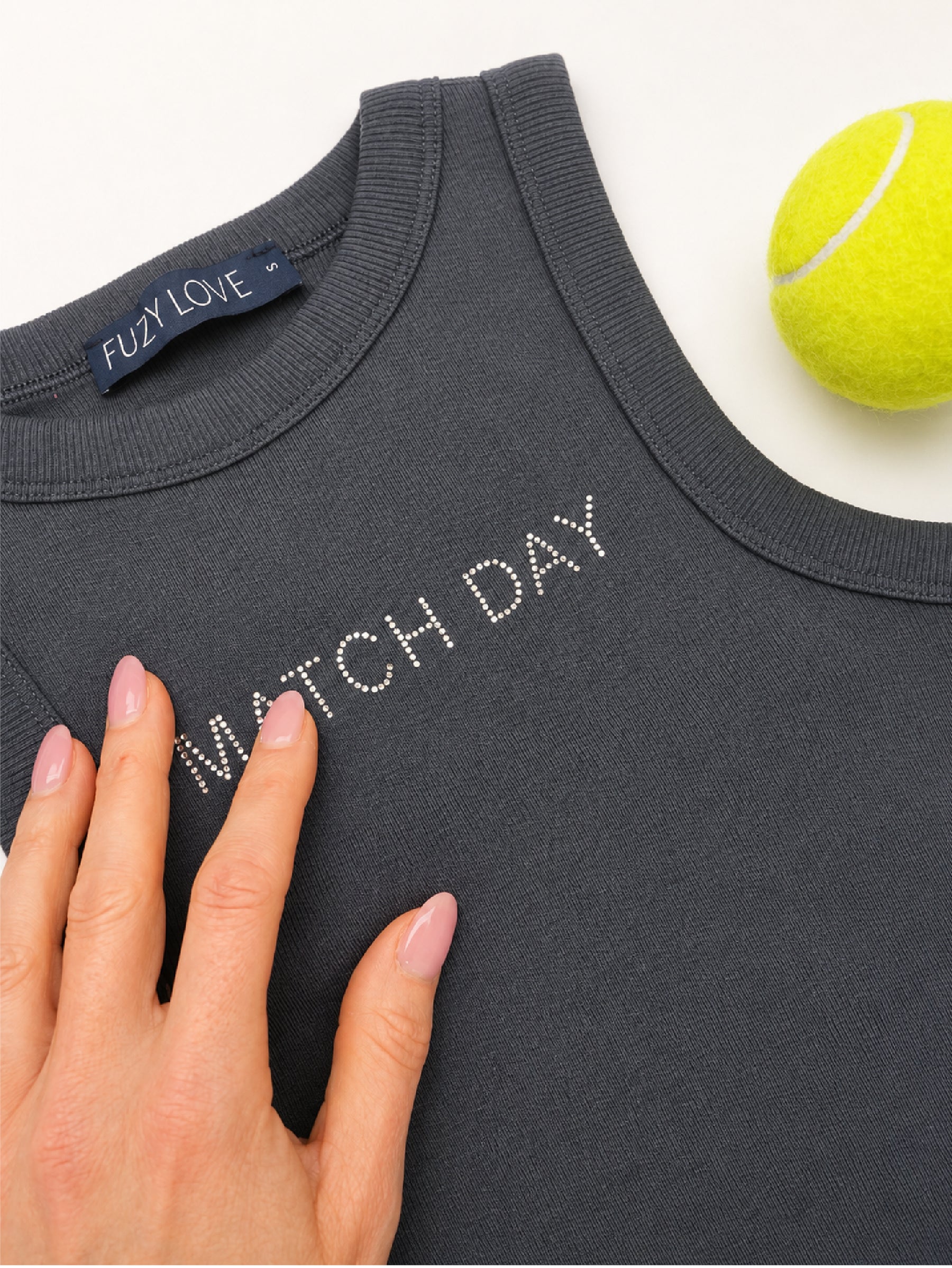 Match Day Rhinestone Tank