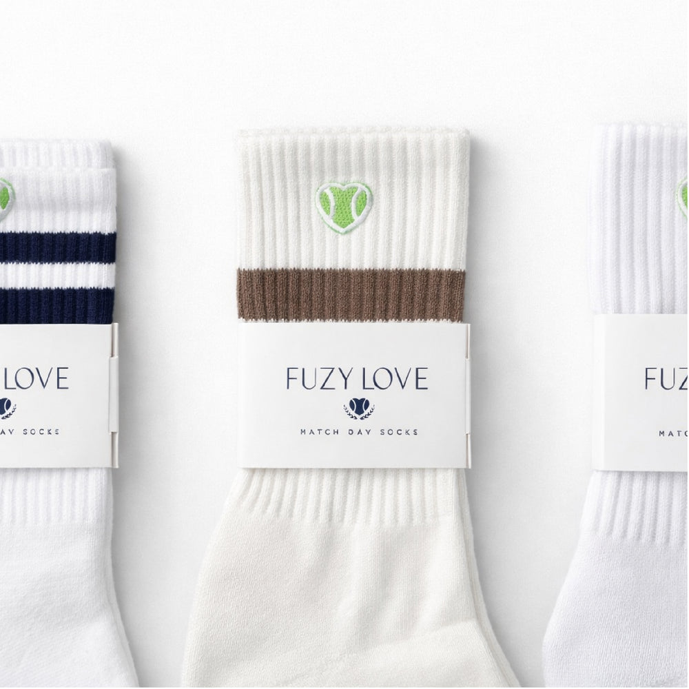 Match Day Socks Cream and Walnut